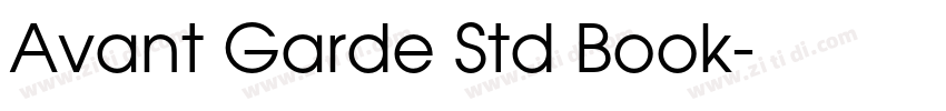 Avant Garde Std Book字体转换